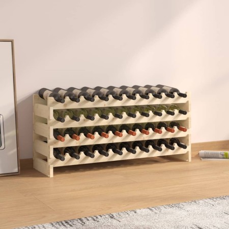 Solid pine wood bottle rack 101x29x112 cm by vidaXL, Wine racks - Ref: Foro24-327367, Price: 51,00 €, Discount: %