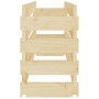 Solid pine wood bottle rack 101x29x112 cm by vidaXL, Wine racks - Ref: Foro24-327367, Price: 51,00 €, Discount: %