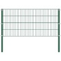 Fence panel with green iron posts 6.8x0.8 m by vidaXL, fence panels - Ref: Foro24-278607, Price: 405,33 €, Discount: %