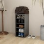 Glossy gray plywood shoe cabinet 31.5x35x70 cm by vidaXL, Shoe racks and shoe organizers - Ref: Foro24-808997, Price: 31,04 €...