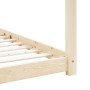 Solid pine wood children's bed frame 70x140 cm by vidaXL, Cribs and beds for children - Ref: Foro24-283346, Price: 113,50 €, ...