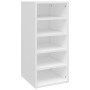 Mueble zapatero de madera contrachapada blanco 31,5x35x70 cm de vidaXL, Zapateros y organizadores de calzado - Ref: Foro24-80...