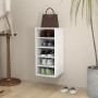 Mueble zapatero de madera contrachapada blanco 31,5x35x70 cm de vidaXL, Zapateros y organizadores de calzado - Ref: Foro24-80...