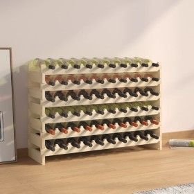 Solid pine wood bottle rack 101x29x68 cm by vidaXL, Wine racks - Ref: Foro24-327368, Price: 67,99 €, Discount: %