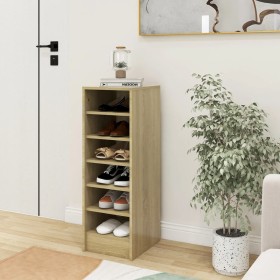 Shoe cabinet made of Sonoma oak plywood 31.5x35x90 cm by vidaXL, Shoe racks and shoe organizers - Ref: Foro24-809002, Price: ...