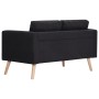 Conjunto de sofás 2 piezas tela negro de vidaXL, Sofás - Ref: Foro24-276855, Precio: 651,28 €, Descuento: %