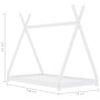 Estructura de cama infantil madera maciza pino blanca 70x140 cm de vidaXL, Cunas y camas para niños - Ref: Foro24-283358, Pre...