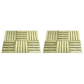 Porch tiles 12 units green wood 50x50 cm by vidaXL, Floors and carpets - Ref: Foro24-276430, Price: 123,15 €, Discount: %