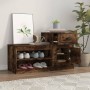 Smoked oak plywood shoe cabinet 100x42x60 cm by vidaXL, Shoe racks and shoe organizers - Ref: Foro24-816421, Price: 78,90 €, ...