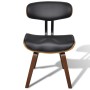 Dining chairs, 6 units, curved wood and artificial leather by vidaXL, dining chairs - Ref: Foro24-270551, Price: 876,29 €, Di...