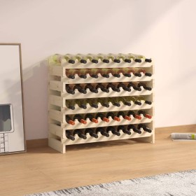 Solid pine wood bottle rack 83x29x68 cm by vidaXL, Wine racks - Ref: Foro24-327363, Price: 59,99 €, Discount: %