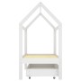 Estructura de cama infantil y cajón madera pino blanca 70x140cm de vidaXL, Cunas y camas para niños - Ref: Foro24-322139, Pre...