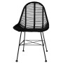 Dining chairs 6 units black natural rattan by vidaXL, dining chairs - Ref: Foro24-275499, Price: 529,65 €, Discount: %