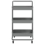 Kitchen cart 3 levels iron and ABS gray 42x35x85 cm by vidaXL, Kitchen and dining carts - Ref: Foro24-336337, Price: 38,32 €,...