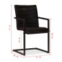 Dining chairs 4 units genuine anthracite leather by vidaXL, dining chairs - Ref: Foro24-275240, Price: 497,32 €, Discount: %