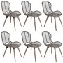 Dining chairs 6 units brown natural rattan by vidaXL, dining chairs - Ref: Foro24-275839, Price: 444,31 €, Discount: %