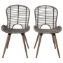 Dining chairs 6 units brown natural rattan by vidaXL, dining chairs - Ref: Foro24-275839, Price: 444,31 €, Discount: %