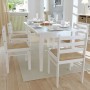 Sillas de comedor 6 unidades madera maciza y terciopelo blanco de vidaXL, Sillas de comedor - Ref: Foro24-272092, Precio: 205...