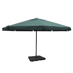 Sombrilla de aluminio con base portátil verde de vidaXL, Sombrillas - Ref: Foro24-271717, Precio: 352,38 €, Descuento: %