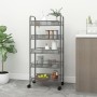 Carrito de cocina 5 niveles hierro gris 46x26x105 cm de vidaXL, Carros de cocina y comedor - Ref: Foro24-336330, Precio: 45,7...