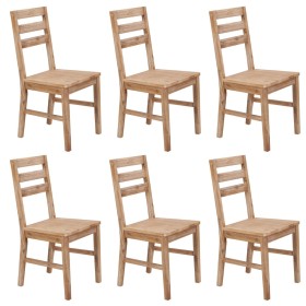 Dining chairs 6 units solid acacia wood by vidaXL, dining chairs - Ref: Foro24-276256, Price: 447,66 €, Discount: %