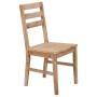 Dining chairs 6 units solid acacia wood by vidaXL, dining chairs - Ref: Foro24-276256, Price: 448,79 €, Discount: %