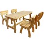 Juego de comedor de jardín 5 piezas madera de pino impregnada de vidaXL, Conjuntos de jardín - Ref: Foro24-273756, Precio: 62...