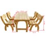 Garten-Essset 5-teilig aus imprägniertem Kiefernholz von vidaXL, Gartensets - Ref: Foro24-273756, Preis: 629,19 €, Rabatt: %