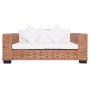 Natural rattan sofa set with cushions 2 pieces by vidaXL, Sofas - Ref: Foro24-278623, Price: 1,00 €, Discount: %