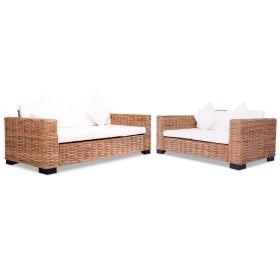 15-teilige Sofagarnitur aus natürlichem Rattan von vidaXL, Sofas - Ref: Foro24-274769, Preis: 1,00 €, Rabatt: %