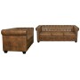 Sofás Chesterfield de 2 y 3 plazas marrón de vidaXL, Sofás - Ref: Foro24-274322, Precio: 972,08 €, Descuento: %