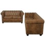 Brown Chesterfield sofas in 2 and 3-seater sizes. by vidaXL, Sofas - Ref: Foro24-274322, Price: 972,08 €, Discount: %