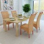 Dining chairs 4 units brown natural rattan by vidaXL, dining chairs - Ref: Foro24-274202, Price: 453,85 €, Discount: %