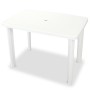 Set de mesa y sillas bistró de jardín 3 piezas plástico blanco de vidaXL, Conjuntos de jardín - Ref: Foro24-275073, Precio: 1...