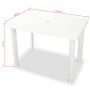 Set de mesa y sillas bistró de jardín 3 piezas plástico blanco de vidaXL, Conjuntos de jardín - Ref: Foro24-275073, Precio: 1...