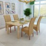 Dining chairs 4 units natural brown rattan by vidaXL, dining chairs - Ref: Foro24-274204, Price: 518,99 €, Discount: %