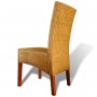 Dining chairs 4 units natural brown rattan by vidaXL, dining chairs - Ref: Foro24-274204, Price: 518,99 €, Discount: %