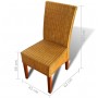 Dining chairs 4 units natural brown rattan by vidaXL, dining chairs - Ref: Foro24-274204, Price: 518,99 €, Discount: %