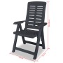 Reclining garden chairs 4 units anthracite gray plastic by vidaXL, Garden chairs - Ref: Foro24-275071, Price: 283,99 €, Disco...