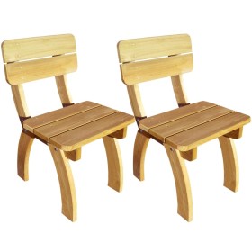 Garden chairs 2 units impregnated pine wood by vidaXL, Garden chairs - Ref: Foro24-273755, Price: 205,26 €, Discount: %