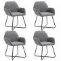 Dining chairs 4 units dark gray fabric by vidaXL, dining chairs - Ref: Foro24-277096, Price: 378,67 €, Discount: %