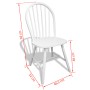 Dining chairs 6 units solid white rubber wood by vidaXL, dining chairs - Ref: Foro24-272090, Price: 430,77 €, Discount: %