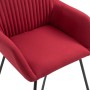 Dining chairs 4 units of red wine-colored fabric by vidaXL, dining chairs - Ref: Foro24-277110, Price: 377,54 €, Discount: %