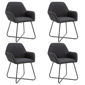 Dining chairs 4 units of black fabric by vidaXL, dining chairs - Ref: Foro24-277106, Price: 356,01 €, Discount: %