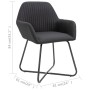 Dining chairs 4 units of black fabric by vidaXL, dining chairs - Ref: Foro24-277106, Price: 352,15 €, Discount: %