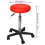 Office stools 2 pcs red synthetic leather by vidaXL, Office chairs - Ref: Foro24-277177, Price: 93,11 €, Discount: %