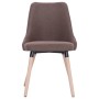 Dining chairs 6 units brown fabric by vidaXL, dining chairs - Ref: Foro24-277022, Price: 328,21 €, Discount: %