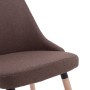 Dining chairs 6 units brown fabric by vidaXL, dining chairs - Ref: Foro24-277022, Price: 328,21 €, Discount: %