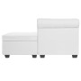 Sofá Chesterfield en forma L cuero artificial blanco de vidaXL, Sofás - Ref: Foro24-275225, Precio: 599,00 €, Descuento: %