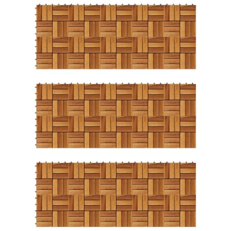 Porch tiles 30x30 cm acacia 30 pieces by vidaXL, Floors and carpets - Ref: Foro24-271793, Price: 111,99 €, Discount: %